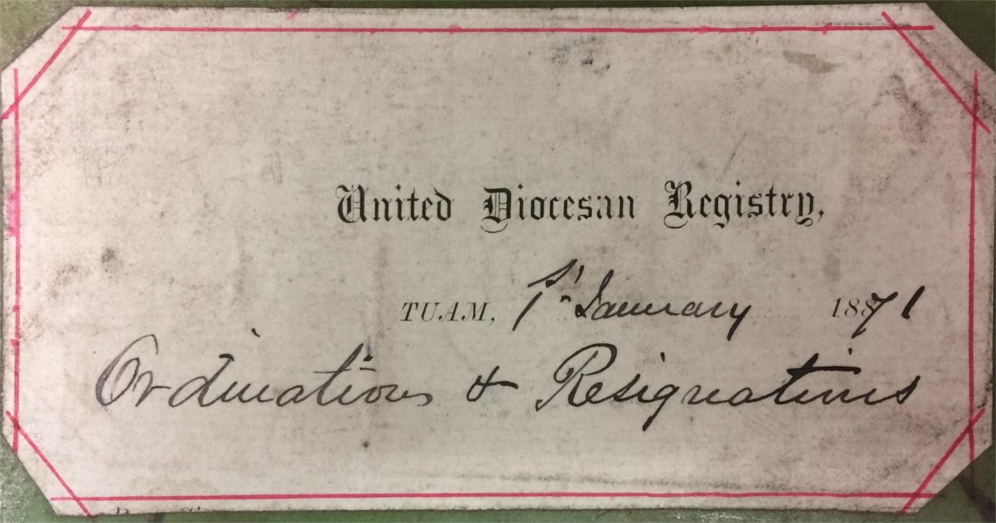 The Diocesan Archive of Tuam, Killala and Achonry