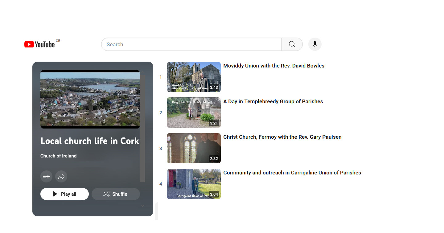 Local church life in Cork &ndash; video playlist