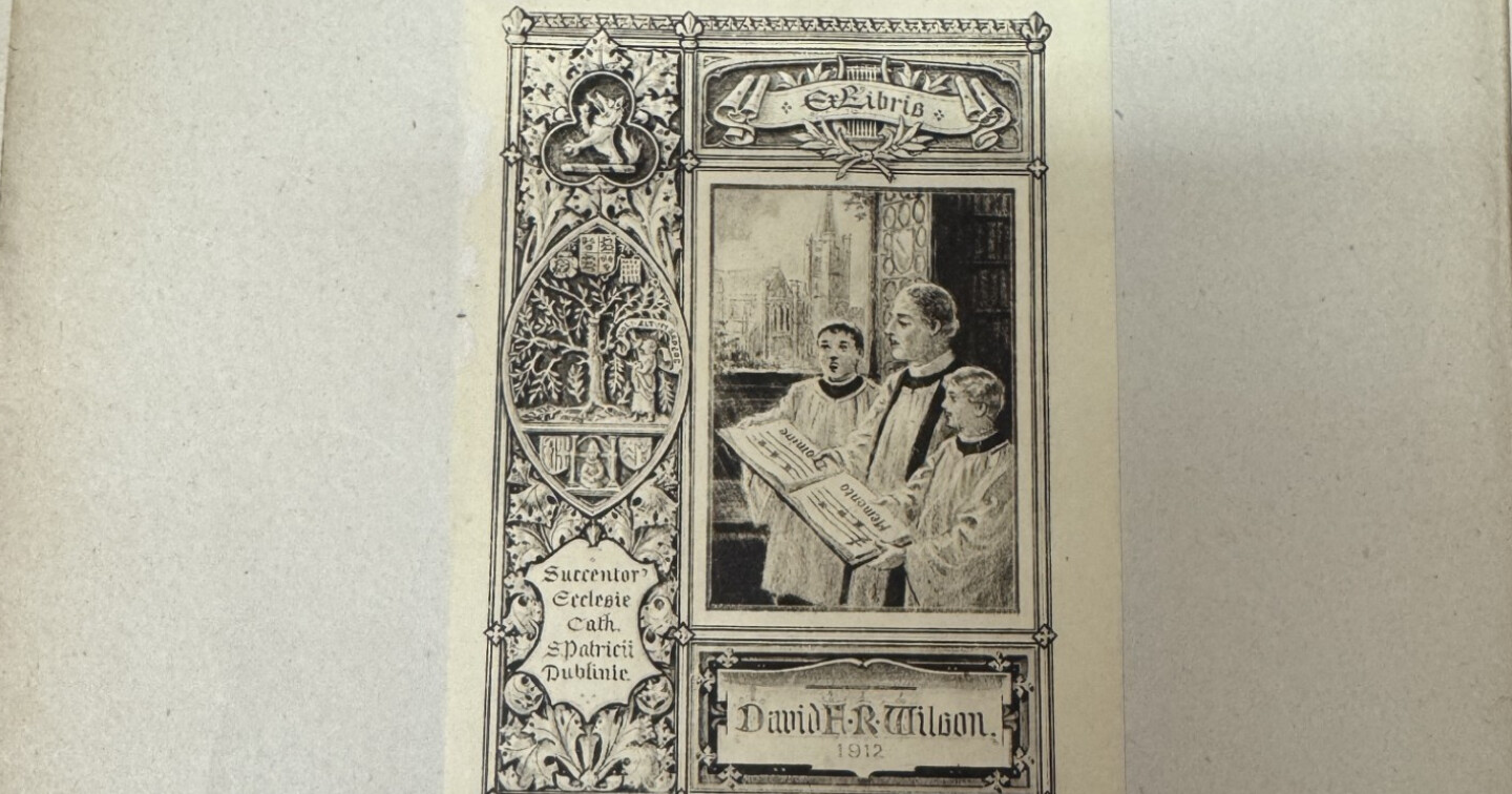 Figure 1. Bookplate, Dean David F.R. Wilson, 1912.