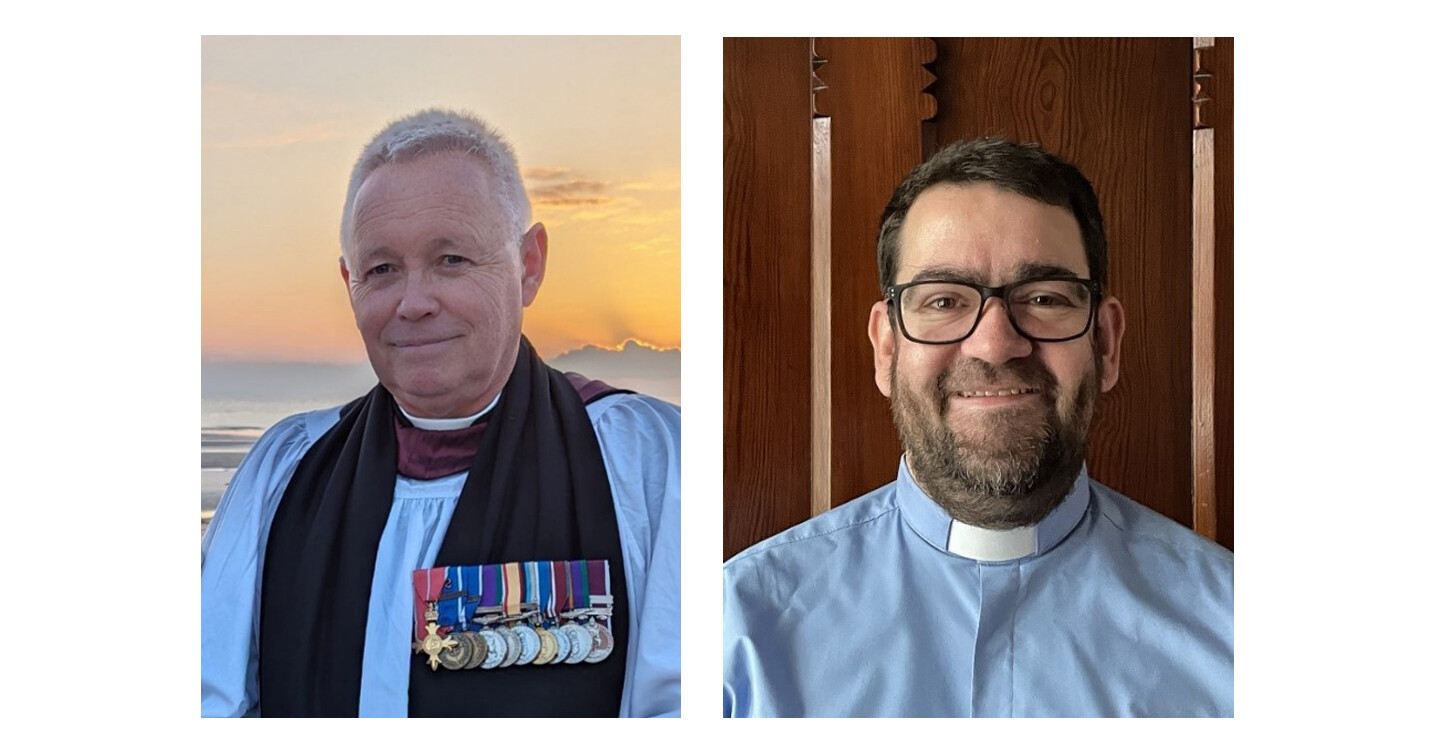 The Revd Andrew Totten (at left) and the Revd Gary McMurray (at right).