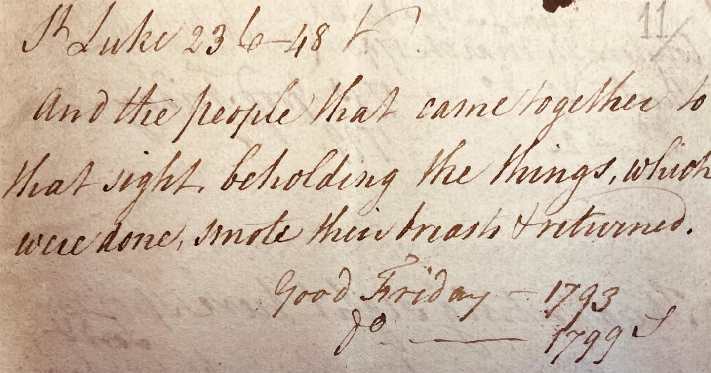 Ms 1132: Sermons of The Revd George Sealy