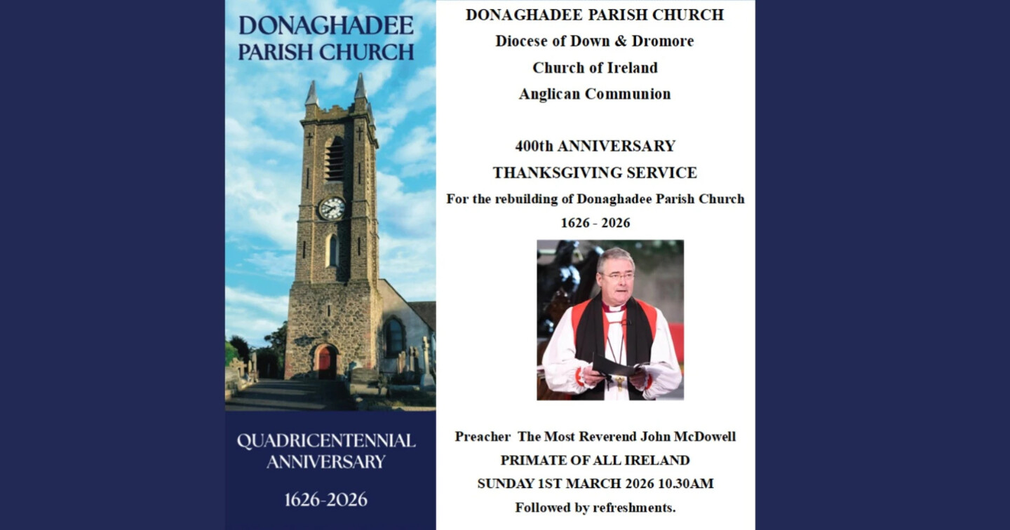 Donaghadee Parish Church to celebrate 400th Anniversary