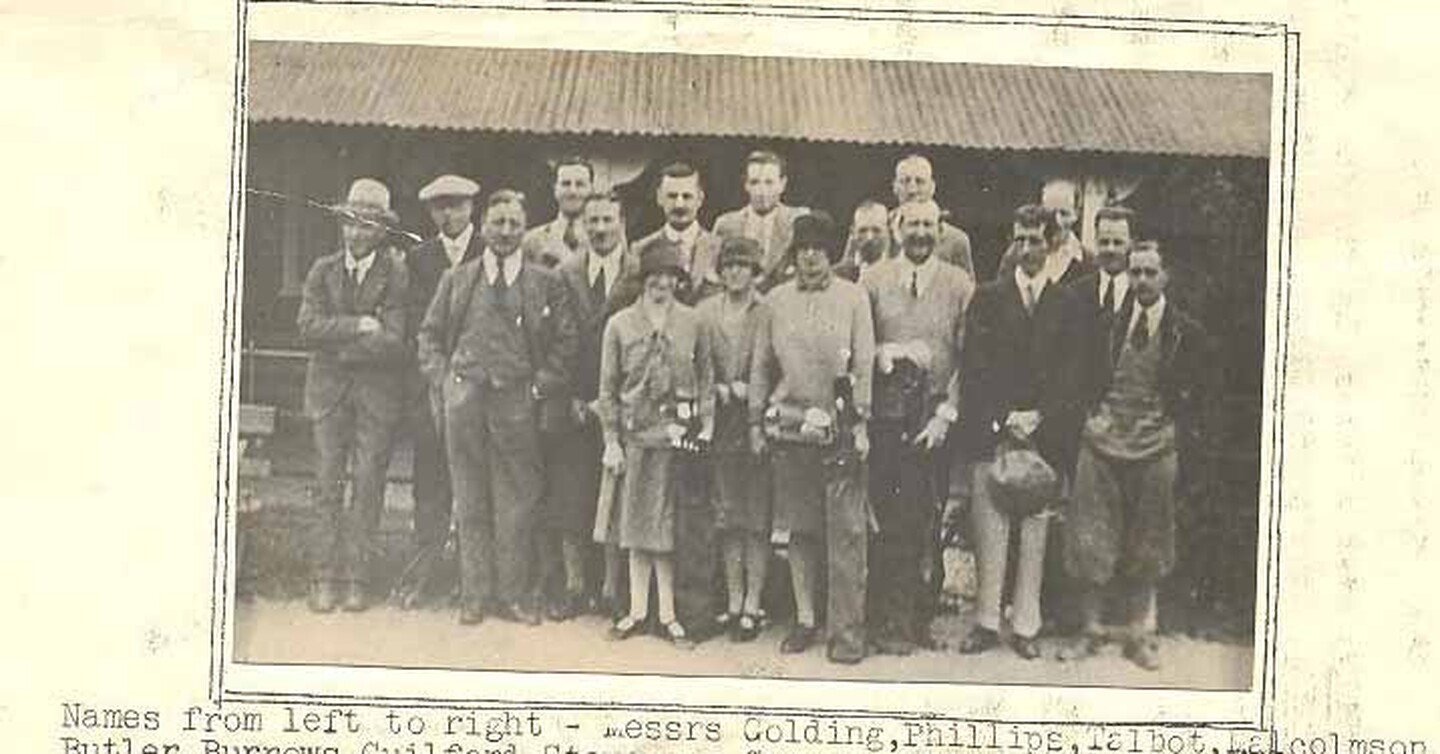 RCB staff photograph at Delgany Day, May 1927 (RCB staff collection).