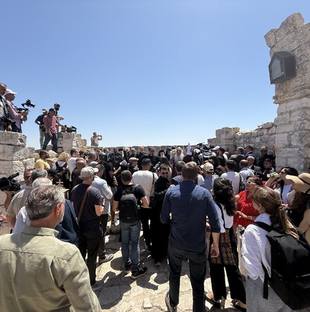 &lsquo;We are not strangers because we belong to the land&rsquo; - Patriarchs and Heads of Churches solidarity visit to Taybeh in the West Bank