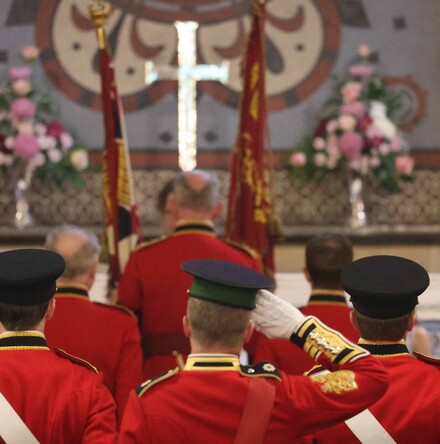 Irish Guards lay up Colours in St Mark&rsquo;s, Dundela - 125 years of military service honoured by guests and parishioners
