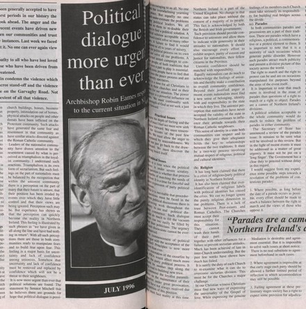 &lsquo;Church of Ireland Gazette&rsquo; digital archive completed as Archbishop John McDowell reviews 1990s editions