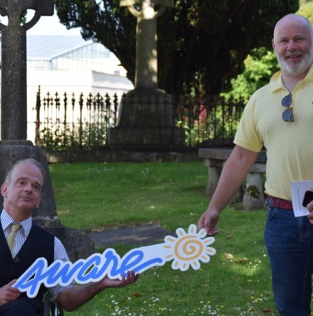 Sponsored wheelchair push for Aware exceeds its targets