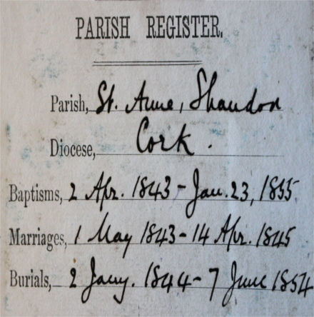 Finding the Kinmonths in Shandon, Cork &ndash; A Genealogical Mystery Solved in the RCB Library