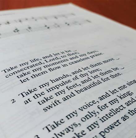 Suggested hymns and songs for Vocation Sunday