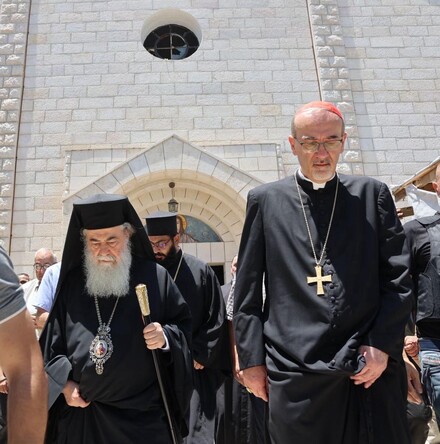 &lsquo;The Church&rsquo;s work among the wounded, bereaved and displaced&rsquo; - Visit of Patriarch Theophilos III and Cardinal Pierbattista Pizzaballa to Gaza