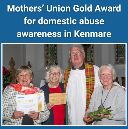 Mothers&rsquo; Union Gold Award for domestic abuse awareness in Kenmare