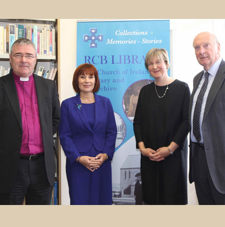 Ministerial visit to RCB Library - &euro;100,000 grant supports digitisation of Church of Ireland parish registers