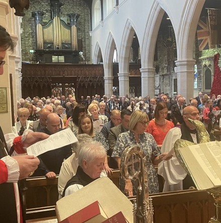 Huge congregation for Canon McBeth&rsquo;s installation
