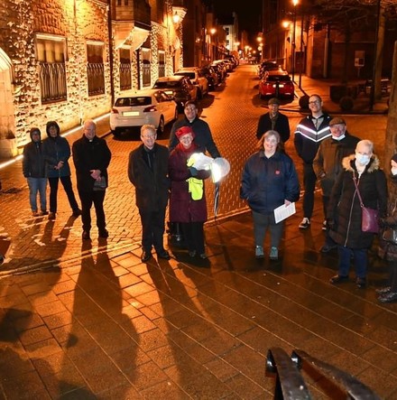 Prayer walk on the walls for Christian Unity Week