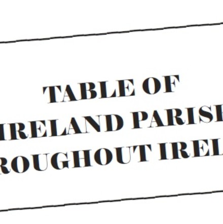 Re&ndash;release of online list updated to account for original registers in PRONI, on Wednesday 1st July 2015  - Archive of the Month &ndash; July 2015