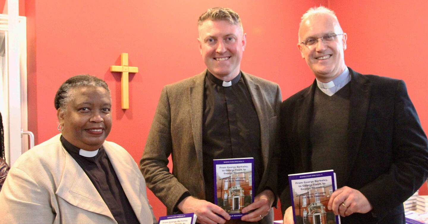 The Revd Eileen Cremin, the Revd Philip McKinley, and Canon Dr Maurice Elliott.