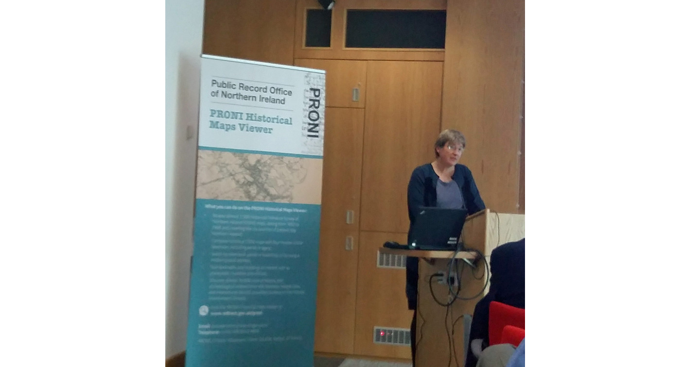 Dr Susan Hood speaking at the launch event for digitized church records.