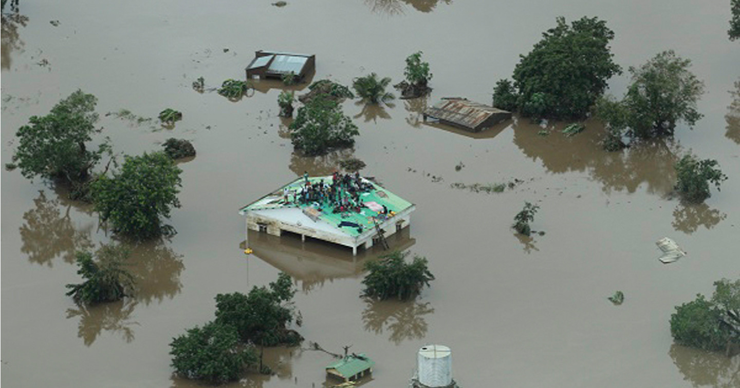 Storm damage in Mozambique caused by Cyclone Idai.  Photos provided courtesy of Mission Aviation Fellowship/Tearfund Ireland. 