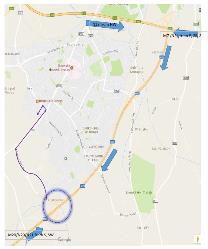 Directions to South Court