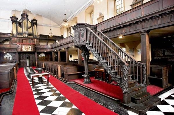 Interior of St Werburgh's church image by the Revd David McDonnell