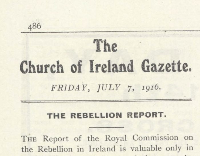 Church of Ireland Gazette 7 July 1916