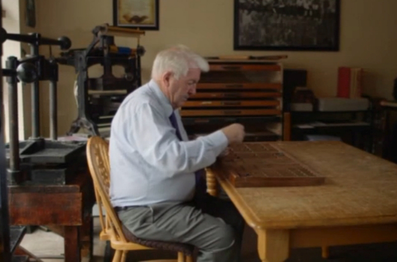 An image of conservationist Declan Browne at work. Courtesy of Westmeath Independent.