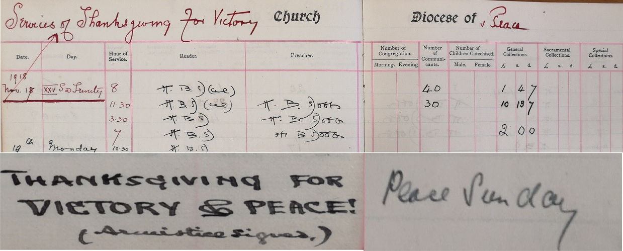 Top - Preachers book, All Saints, RCB Library, P714/8/6; Bottom Left - Preachers book, Harold's Cross, RCB Library, P751/8/4; Bottom Right - Preachers book, Derrylane, RCB Library, P721/8/2
