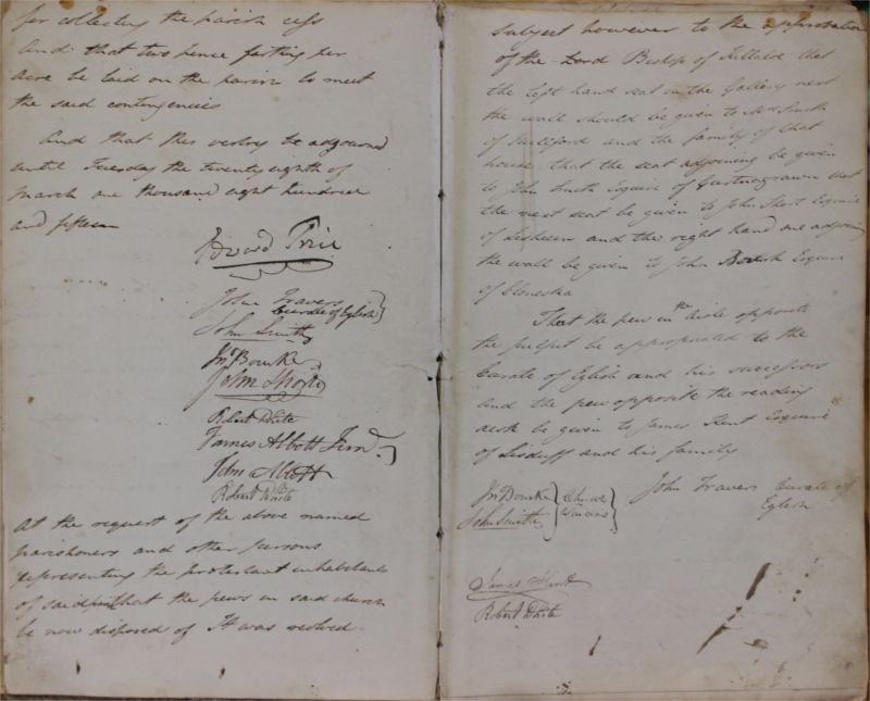 The vestry minute book for Eglish in the county and diocese of Meath covering the period 1814 to 1872 actually turned up amongst the parish registers transferred from Mallow union, indicating how a former rector of the former who transferred to Cork inadvertently took a record with him. RCB Library P. 1118.5.1