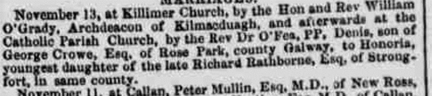 Freeman's Journal 16 Nov 1857