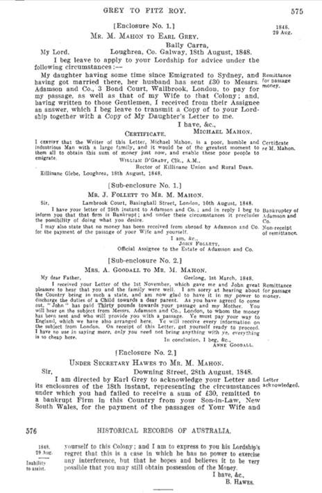 Earl Grey Correspondence (&copy; Historical records of Australia; http://nla.gov.au/nla.obj-442186184)