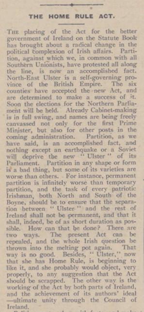 Church of Ireland Gazette 14 January 1921
