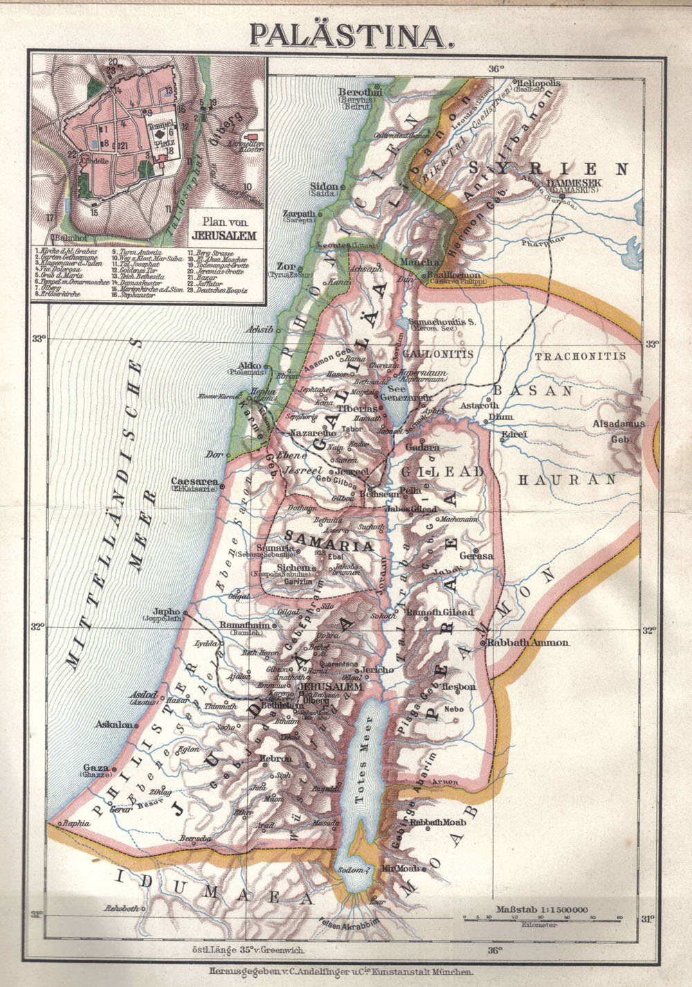Map of Palestine