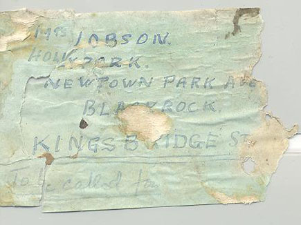 Address on damaged label