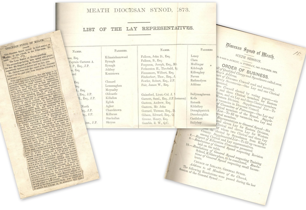 Selection of images from the papers of the Diocesan Synod RCB Library D7/4