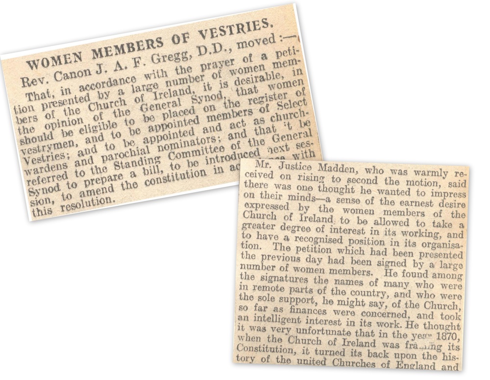 Motion proposed by Gregg and seconded by the Hon. Mr Justice Madden, RCB Library MS 297/17.