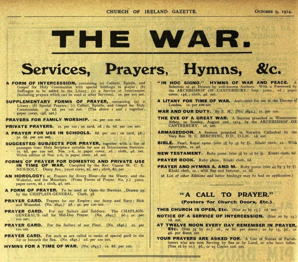 Church of Ireland Gazette 1914