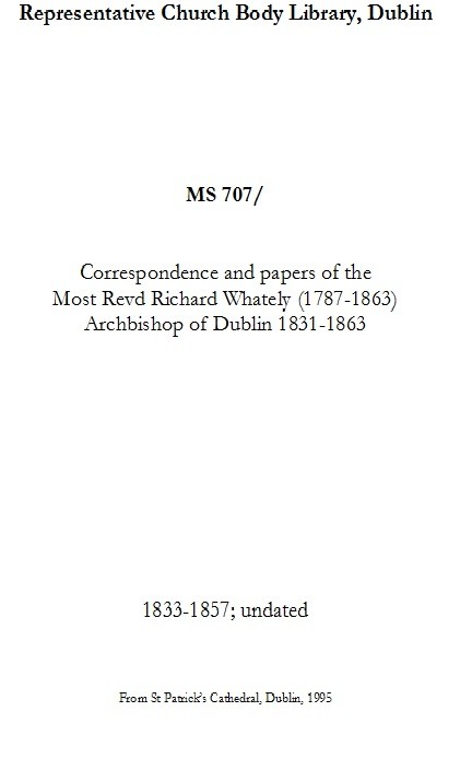 Catalogue list of RCB Library MS 707/ available here as a pdf