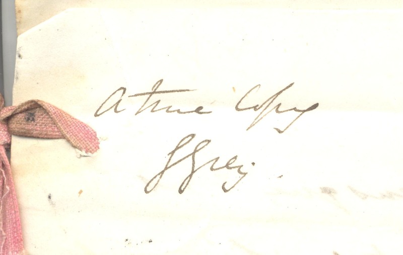 Copied document made by George Grey relative to his voyages to Australia, RCB Library 707/1/1/7 and document in archbishop's hand for copying and outward transmission bearing his signature, RCB Library 707/2/1
