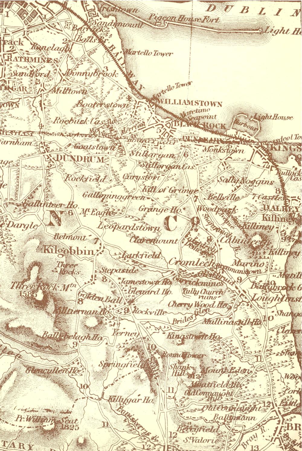 Map of the parish, based on the Ordnance Survey