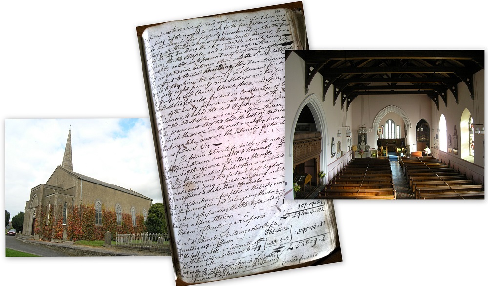 [Insert images 13a,b,c as collage with vestry minute book in middle]