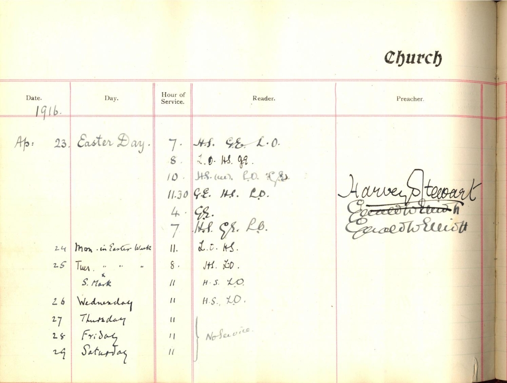 St Stephen's Dublin Preacher's Book, RCB Library P46.8.17