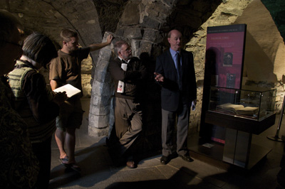 Dr Raymond Refauss&eacute; in the Treasury in Christ Church Cathedral, Dublin