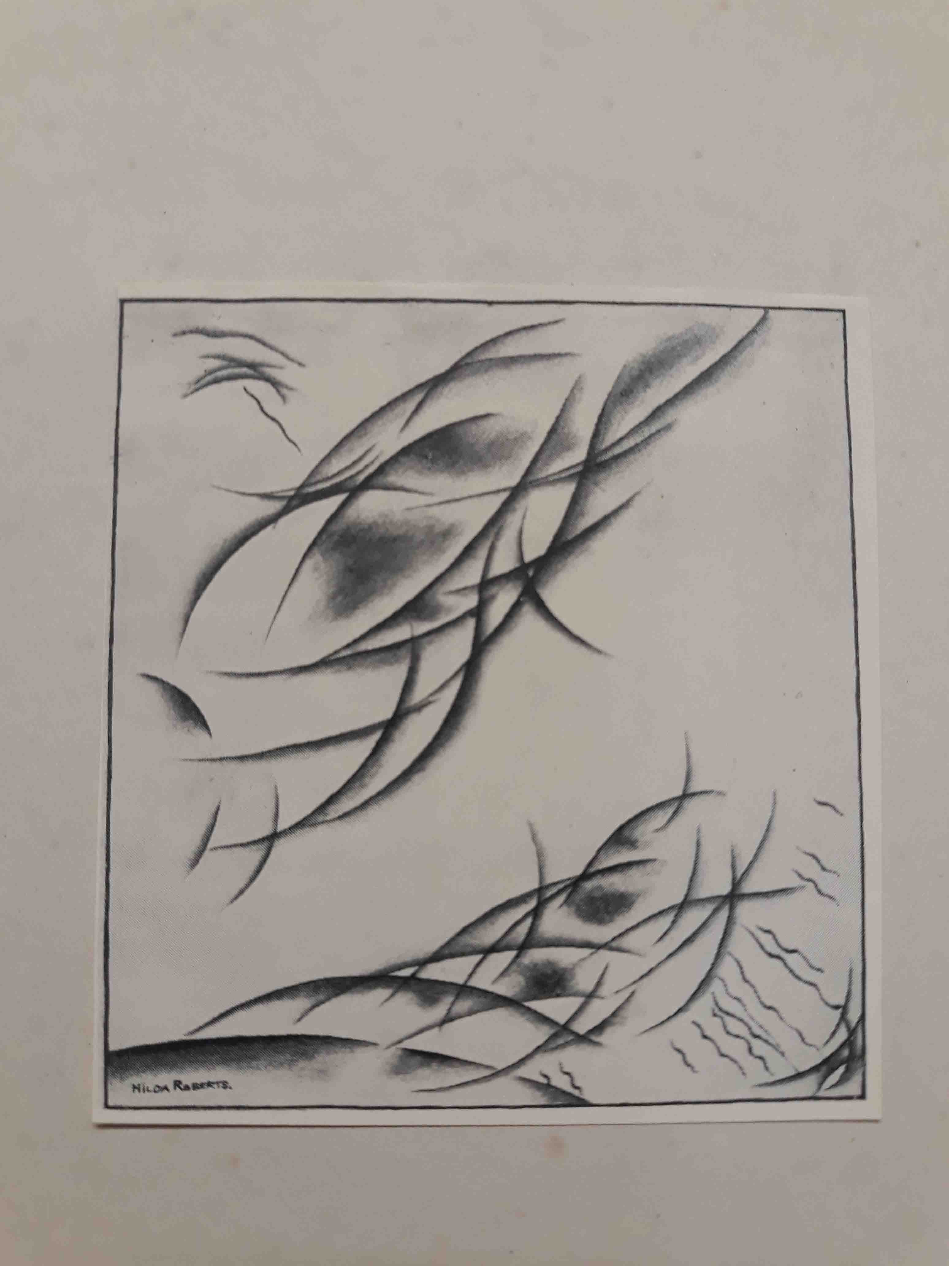 The bookplate featuring an image by Hilda Roberts that appears in &lsquo;Ad Perennis Vitae Fontem: Poems' by John Lyle Donaghy.