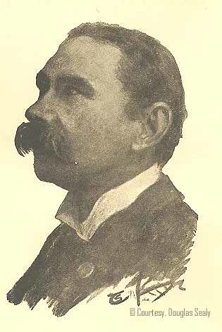 Figure 1: Portrait of Douglas Hyde, charcoal drawing by Sadbh Trench.