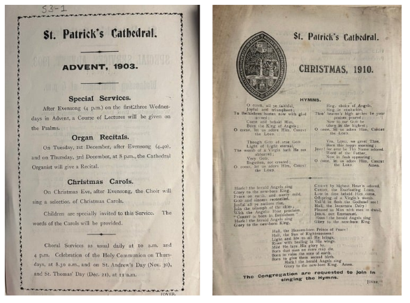 Figure 3. Orders of Service from 1903 & 1910.