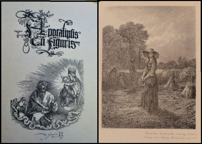 Figure 12: first plate from 'The revelation of Saint John the Divine, illustrated by D&uuml;rer (1926) [RCB Library 228] & Figure 13: an unnumbered plate between pages 306 & 307 from 'The poetical works of Thomas Hood'