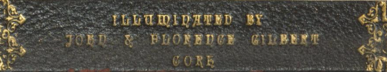 Figure 8: Embossed inner cover of the Illuminated Address (RCB Library - MS1189)