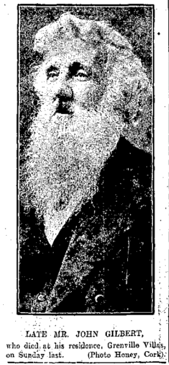 Figure 7: Newspaper image of John Gilbert (The Cork Examiner, 15th August 1915)