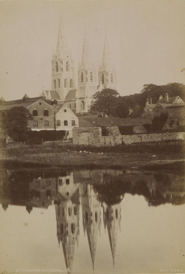 Figure 6. St Fin Barre's Cathedral, reflected in the River Lee.