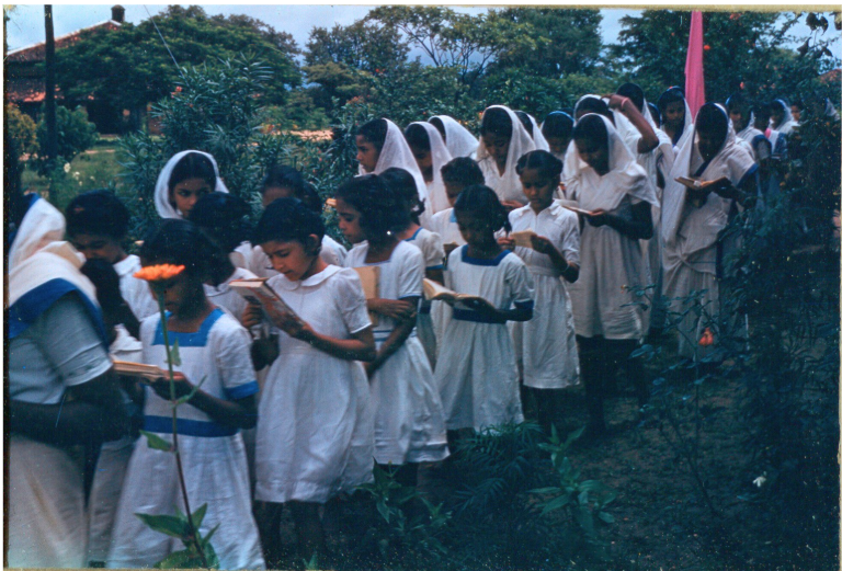 Figure 5. Students from St Kieran's Girls High School - MS 1182.3 Slide Collection.